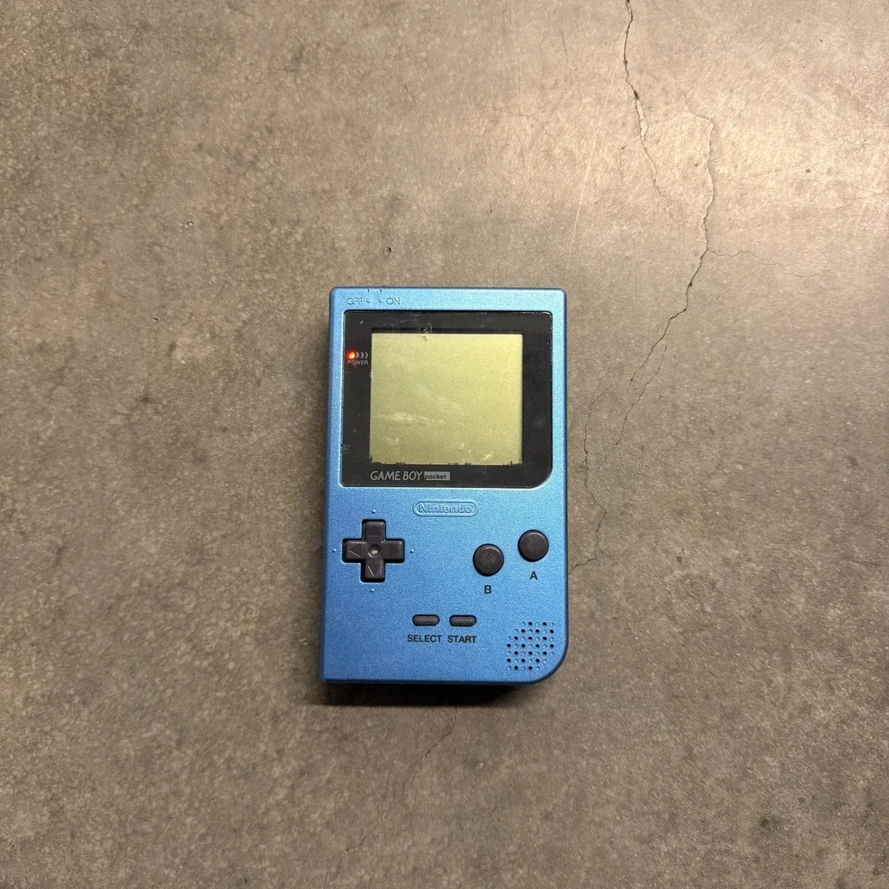 Nintendo Game Boy Pocket Ice Blue Handheld Console MGB-001 Retro Gaming